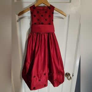 Cinderella Red and Black Formal Kids Dress